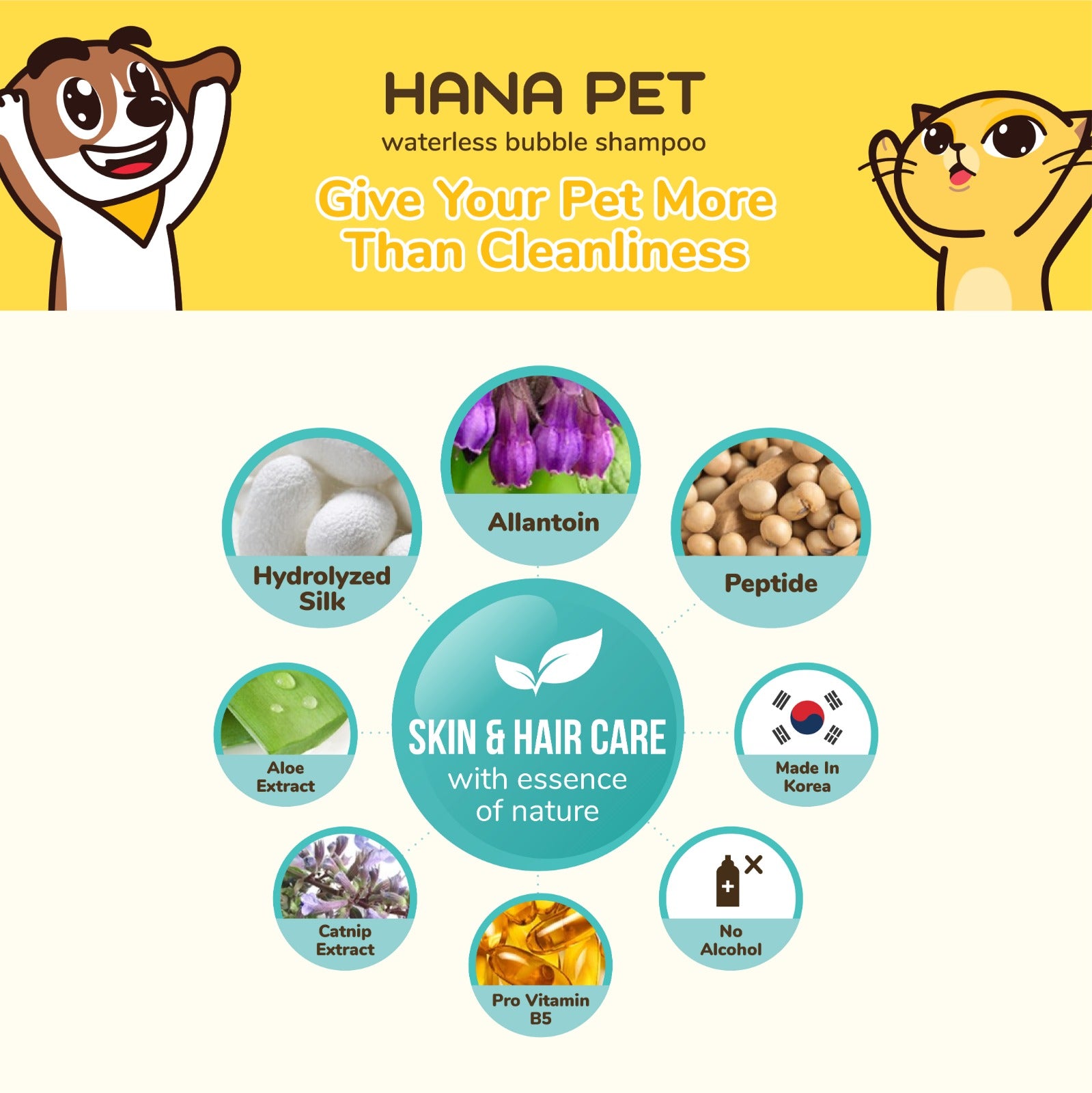 Hana Pet Waterless Bubble Shampoo - Lavender Scent - JoonaCare.Shop